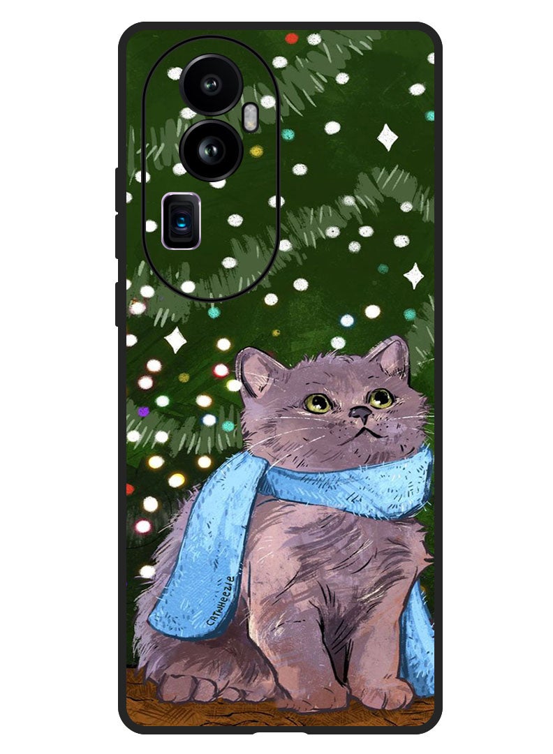 Theodor Protective Case Anti Scratch Shock Proof Bumper Cover For Oppo Reno 10 Pro Plus Cute Cat - Image 1