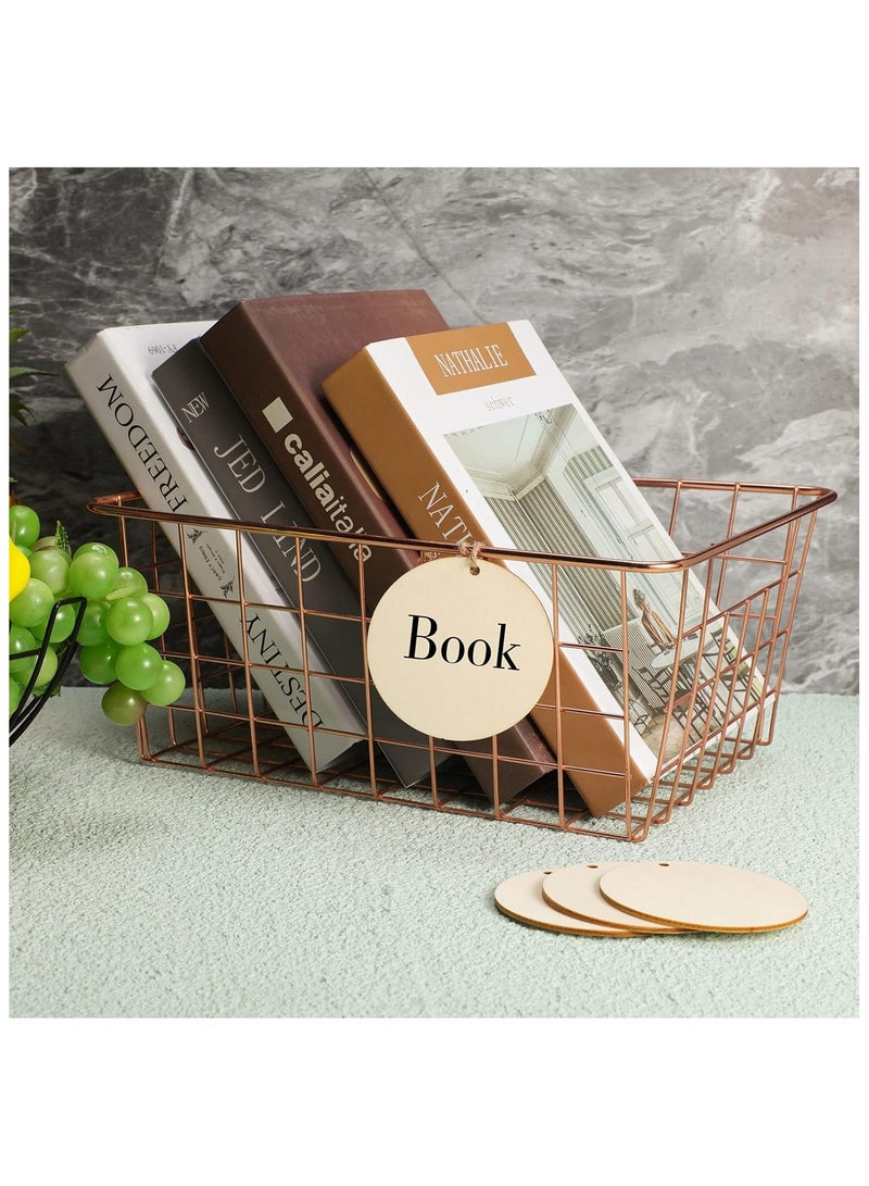 ELIKLIV 50pcs 3 Inch Pre-drilled Blank Wooden Disc DIY Home Decor Set With 10m Rope For Saudi Home, Festive Decoration - Image 4