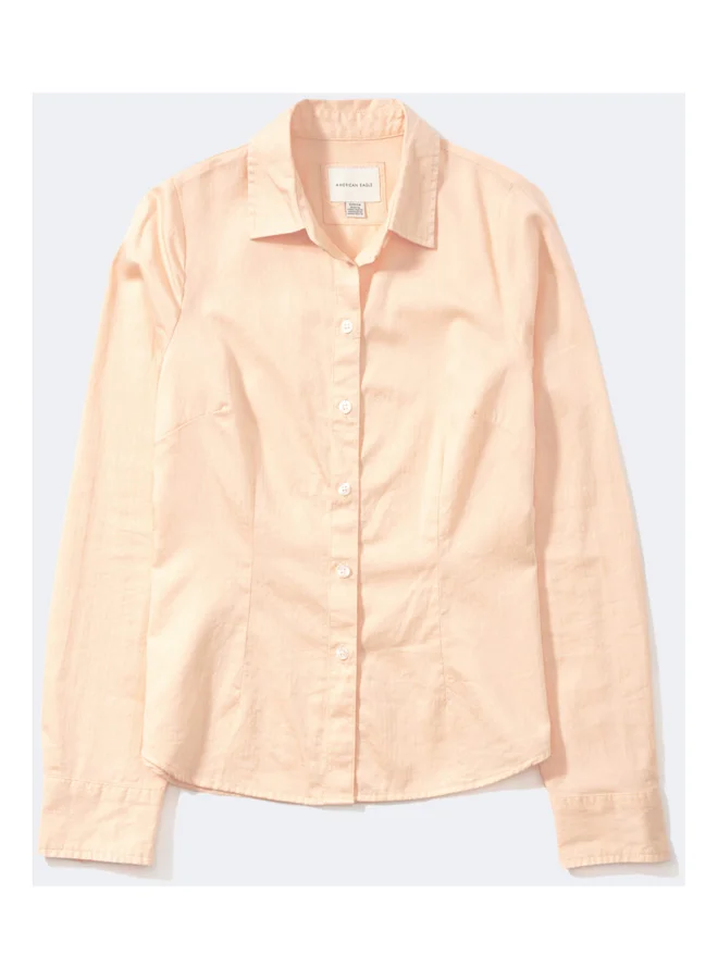 American Eagle AE Fitted Button-Up Shirt