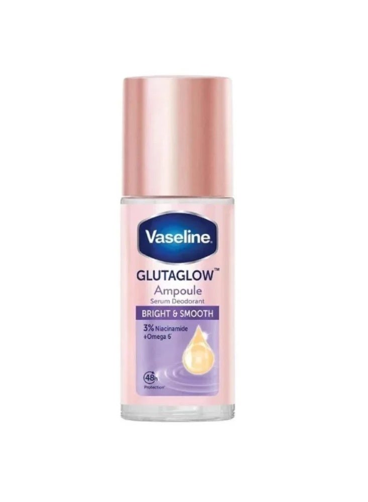 Vaseline Gluta Glow Bright & Smooth Deodorant 45ml – Underarm Brightening & Extra Smooth Care