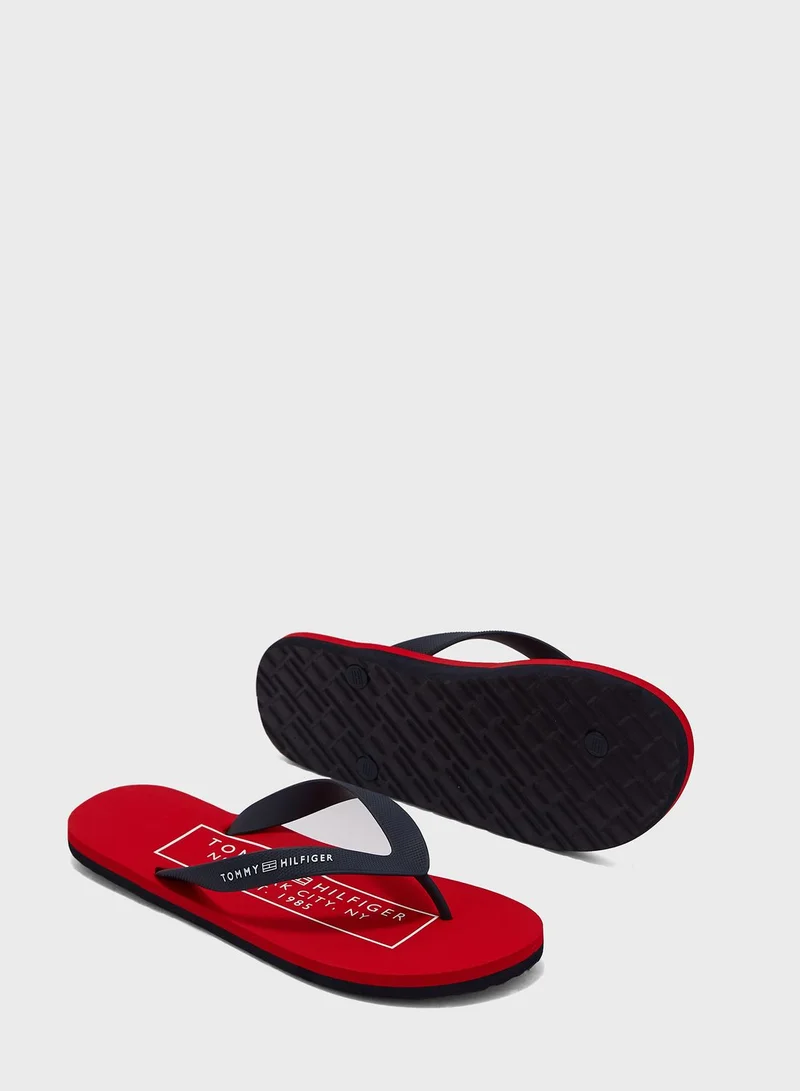 TOMMY HILFIGER Logo Flip Flops