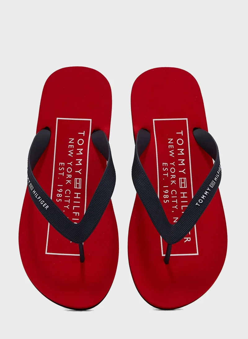 TOMMY HILFIGER Logo Flip Flops