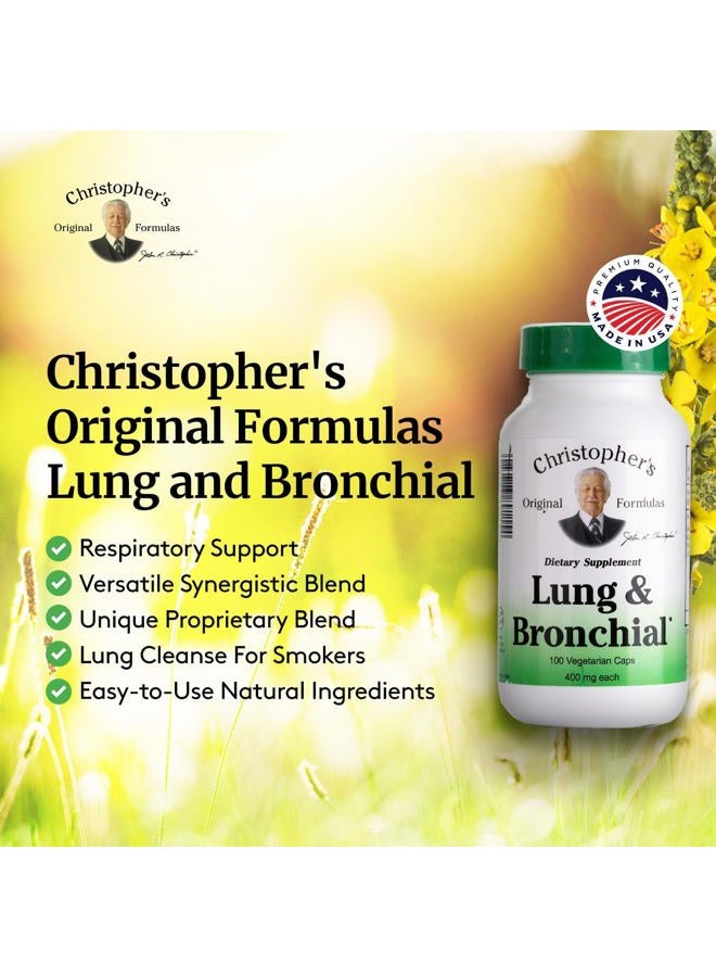 Christopher's Original Formulas Dr. Christopher's Formula Lung and Bronchial 100 Capsules - Image 4