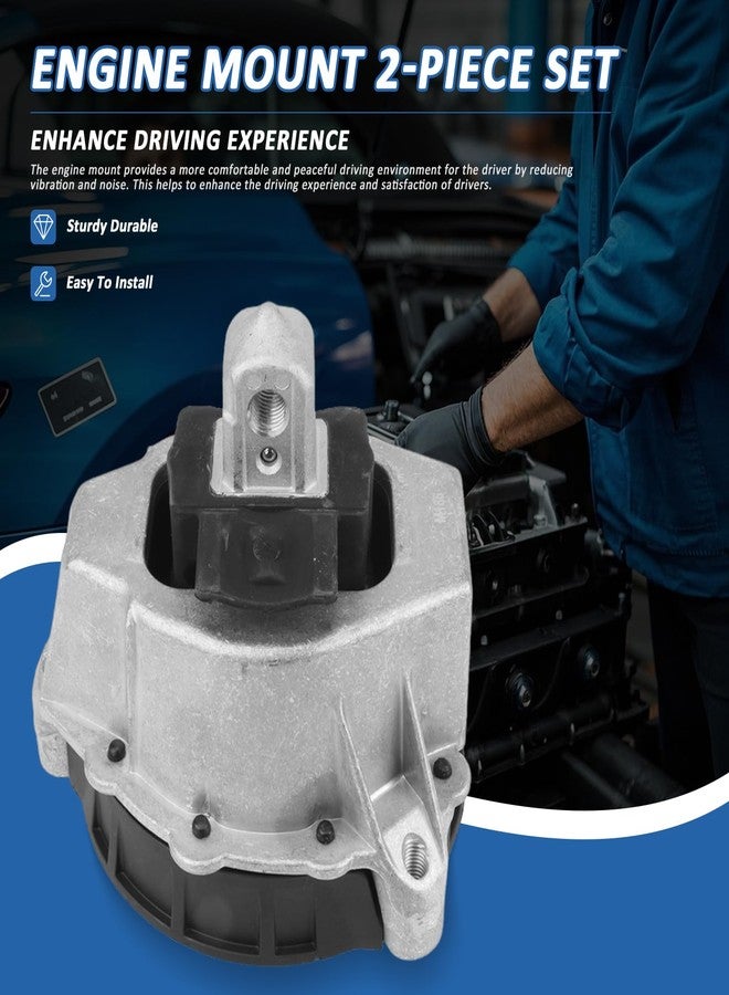 MUNIK 22117581617 Engine Mount 2-Piece Set Suitable for BMW 3 Series (G20) 2019-2022, 3 Series (G28 Long axis Version) 2019- 2023 Replat# 22116860489 V204690 610639 4280701 - Image 2