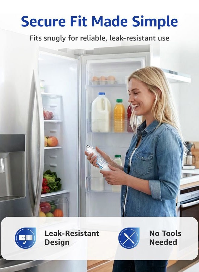 Overbest OB6020-3 water filter, Replacement for LG LT800P, ADQ73613402, ADQ73613408, ADQ75795104, Kenmore 9490, 46-9490, LSXS26326S, LMXC23746S, LMXC23746D (Pack of 3) - Image 5