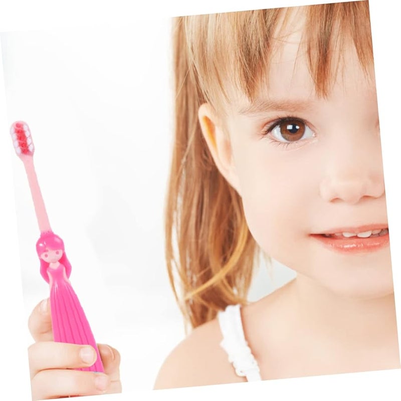 4pcs Cartoon Toothbrushes For Kids Soft Bristles Princess Prince Design - Image 5
