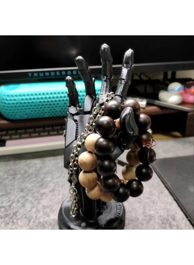 KOWVOWZ Game Controller Stand for PS5, 3D Cyberpunk Robot Hand Controller Stand, Mechanical Hand Game Handle Headset Hanger, Headphone Hanger for Desktop Decoration - Image 4