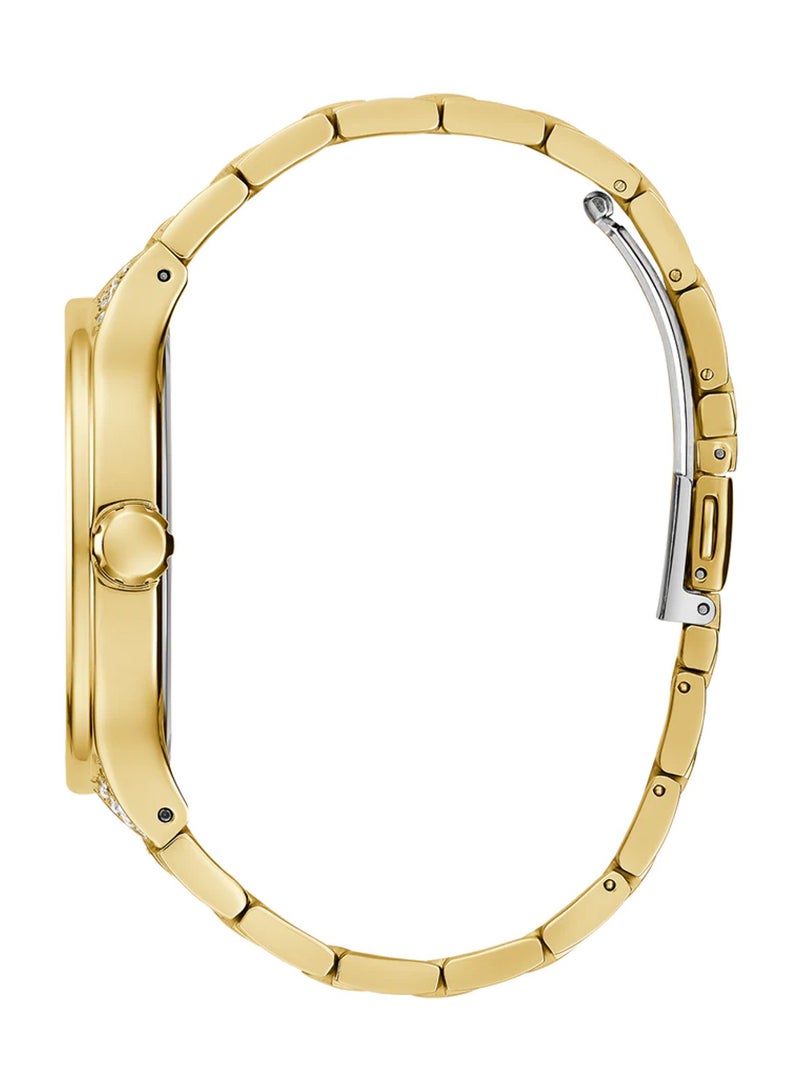 GUESS Men's Kingdom Gold Stainless Steel Watch GW0565G1 - 44mm - Image 3