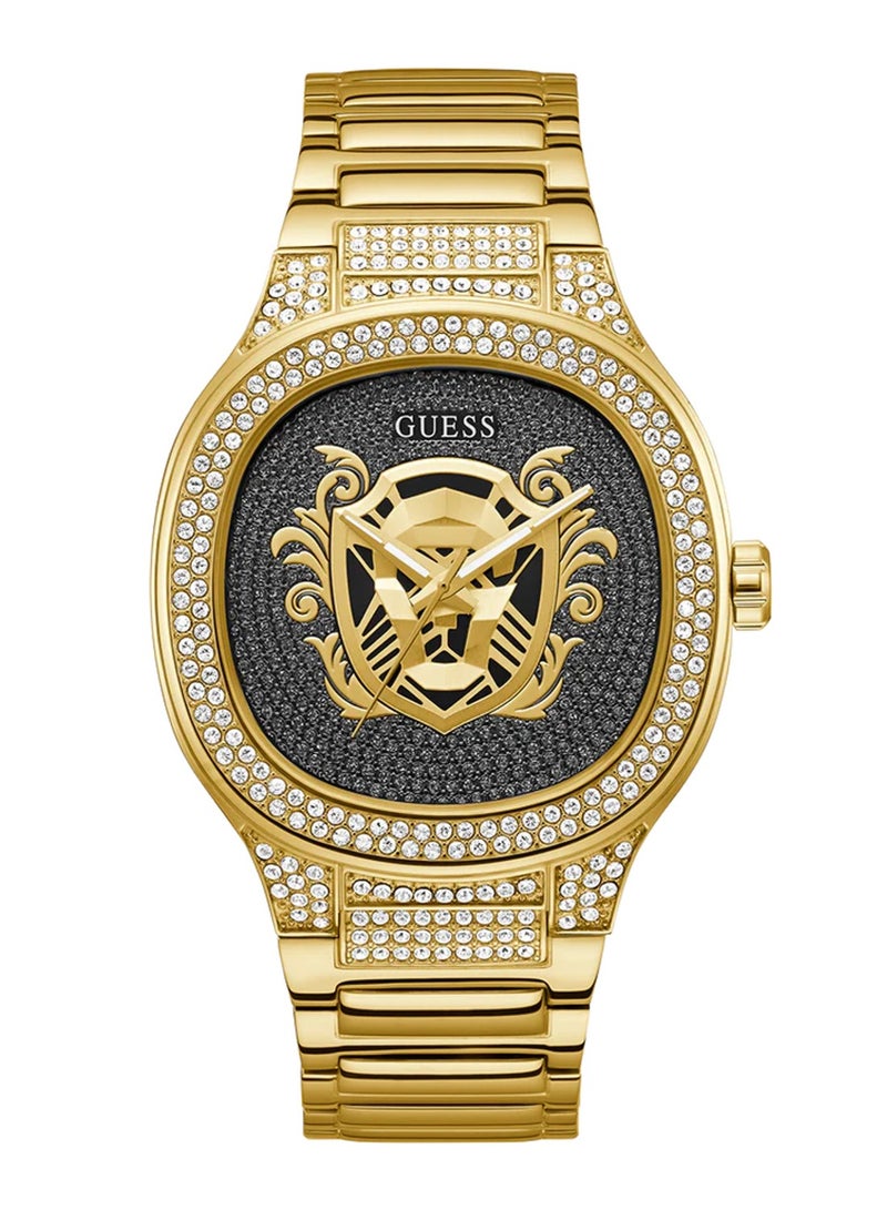 GUESS Men's Kingdom Gold Stainless Steel Watch GW0565G1 - 44mm - Image 1