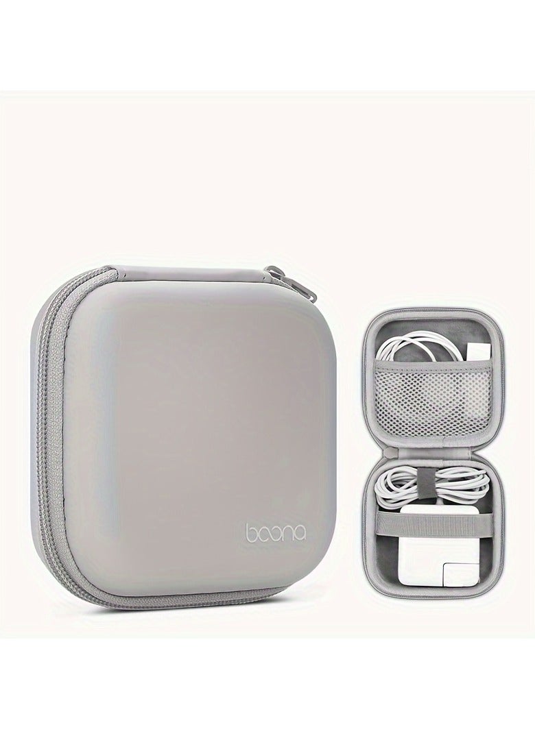 Premium PU Leather Charger Organizer - Portable Multi-Device Storage Case for Apple Chargers, Laptop Cables & Power Accessories  - Image 1