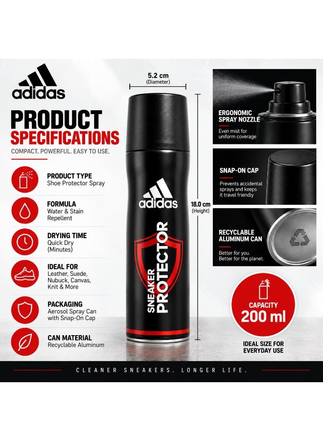 Adidas رذاذ حماية أحذية أديداس - مقاوم للماء والبقع للجلد، السويد، النوبوك، القماش والمزيد - Image 4