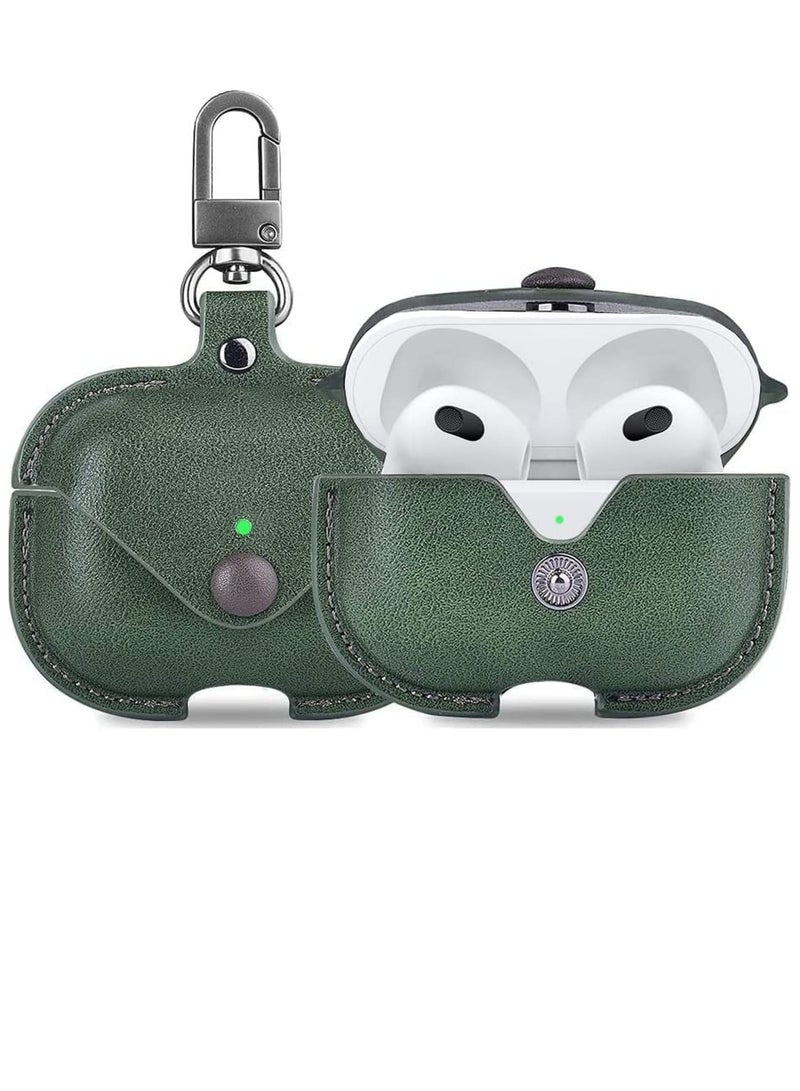 For AirPods Pro 2 Case Leather, Airpods Pro Leather Case Cover with Keychain Airpods Strap Compatible with Apple Airpods Pro 2nd Generation 2022 - Image 1