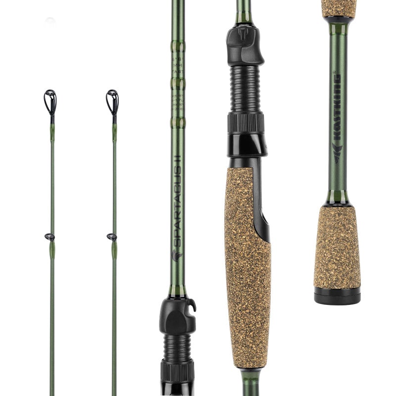 KastKing Spartacus II Twin Tip Fishing Rods, Spin - 6'8" - ML Power - Fast - Image 1