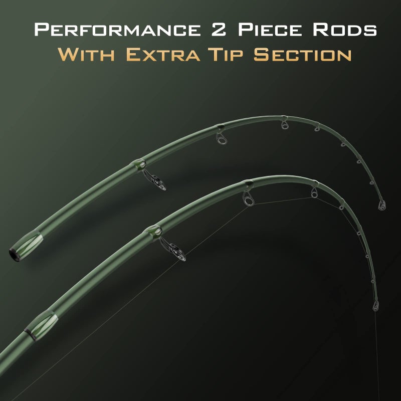KastKing Spartacus II Twin Tip Fishing Rods, Spin - 6'8" - ML Power - Fast - Image 2