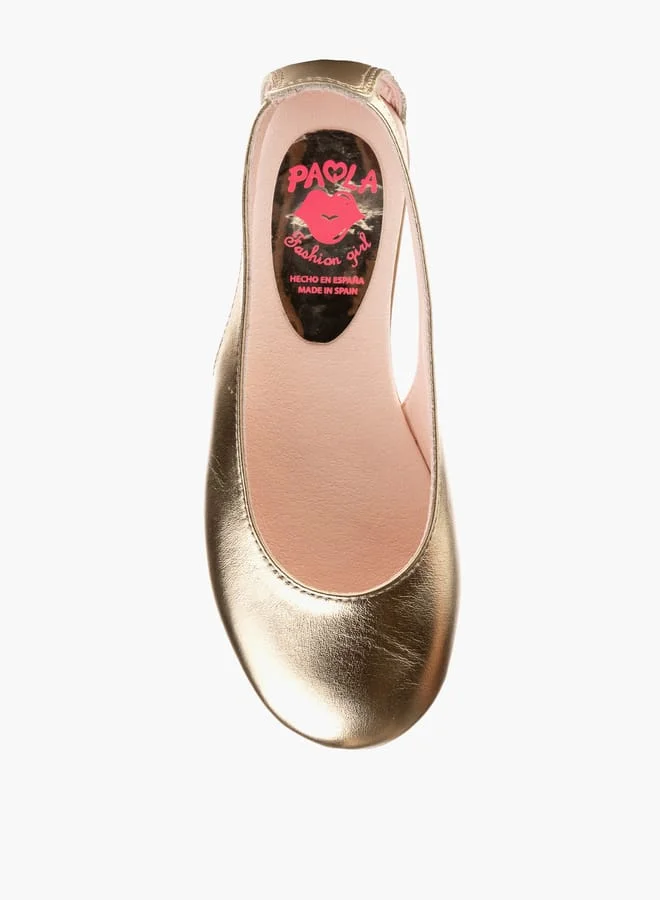 Pablosky Girls Slip-On Ballerina Shoes