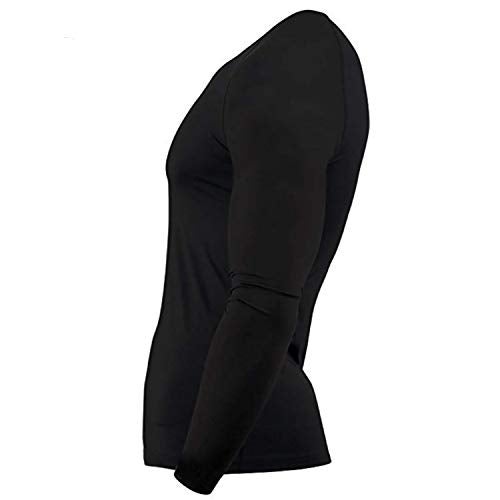 ROAR-INT Roar BJJ Rash Guards MMA Grappling Jiu Jitsu Training No Gi Fight Wear Mens Compression Shirts (Black Full Sleeve, Medium) - Image 4