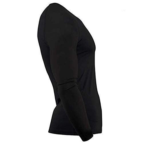 ROAR-INT Roar BJJ Rash Guards MMA Grappling Jiu Jitsu Training No Gi Fight Wear Mens Compression Shirts (Black Full Sleeve, Medium) - Image 3