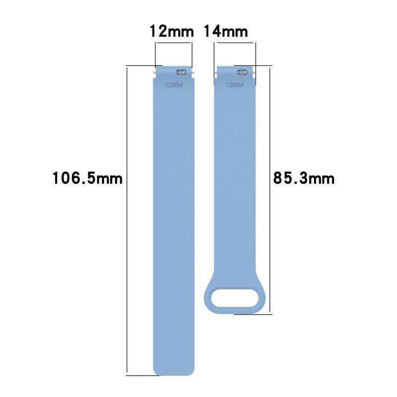 erorex For Xiaomi Smart Band 9 / 9 Nfc Pc Watch Frame I-Shaped Magnetic Silicone Watch Band(Pink Blue+White) - Image 5