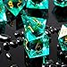 YEMEKO BeholderS Eye DND Dice Dragon Eye Liquid Core Sharp Edge Handmade Dice Set for Dungeons and Dragons Ttrpg MultiSided RPG Polyhedral Resin Roleplaying Green Dragon Eyes - Image 4