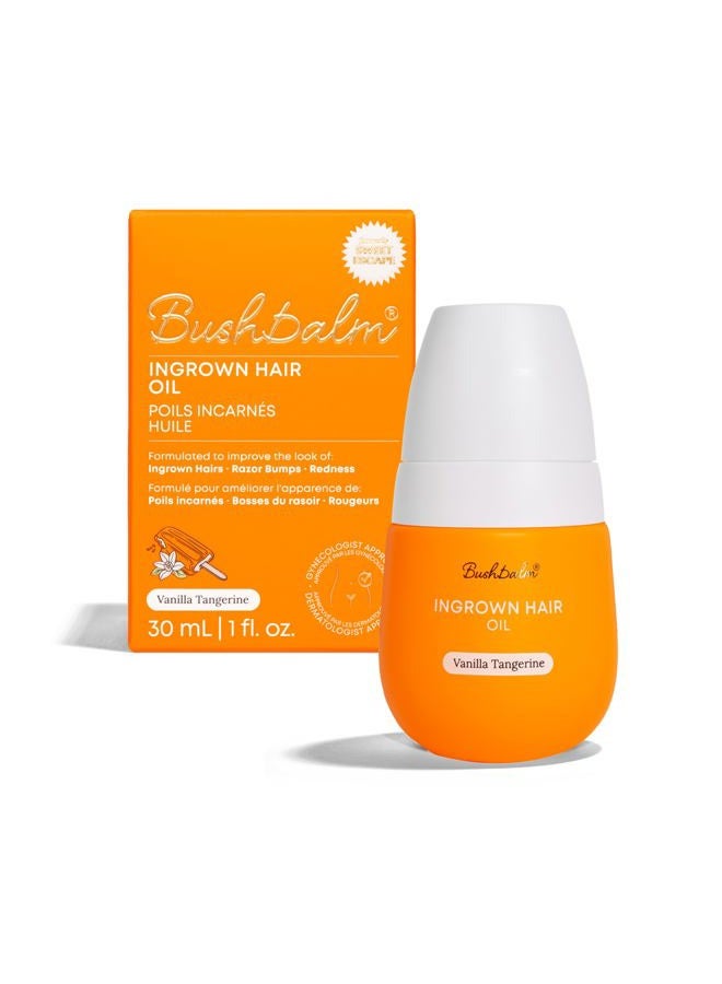 Bushbalm زيت الشعر الناشئ - يساعد في الشعر الناشئ، نتوءات الإبط، يهدئ حروق الحلاقة، احمرار ما بعد الحلاقة والحكة - 30 مل هروب حلو - Image 1