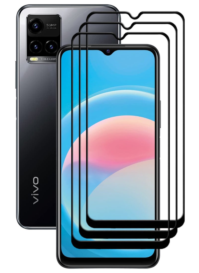 ACLIX 3 Pieces Antistatic ESD Dustproof Premium Quality High Definition Tempered Glass Screen Protector Designed For vivo Y33s - Image 1