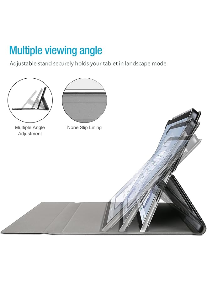 Procases Keyboard Case For Surface Pro 9 2022 Pro 8 2021 13 Inch Tablet Slim Light Smart Cover With Magnetically Detachable Wireless Keyboard -Black - Image 3