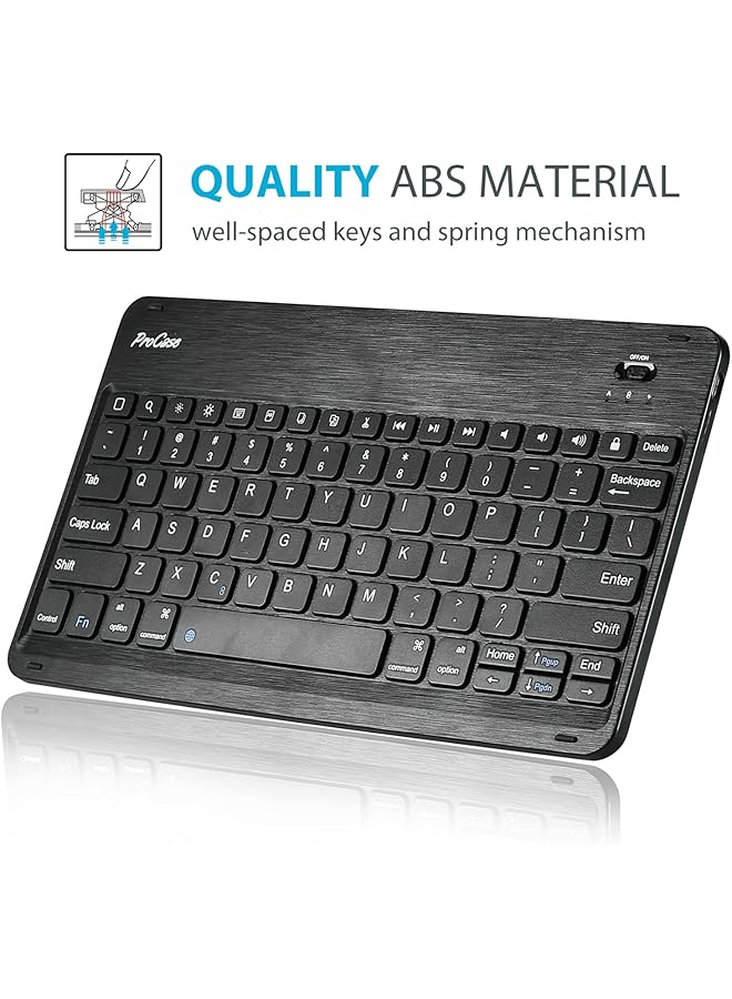 Procases Keyboard Case For Surface Pro 9 2022 Pro 8 2021 13 Inch Tablet Slim Light Smart Cover With Magnetically Detachable Wireless Keyboard -Black - Image 4