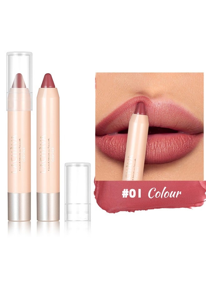 لاتشافا أحمر شفاه غير لامع للغاية ، أحمر شفاه سائل طويل الأمد ، قلم رصاص شفاه غير لامع مقاوم للماء ، خط شفاه غير لاصق ، قلم شفاه ، مكياج # 01 - Image 2