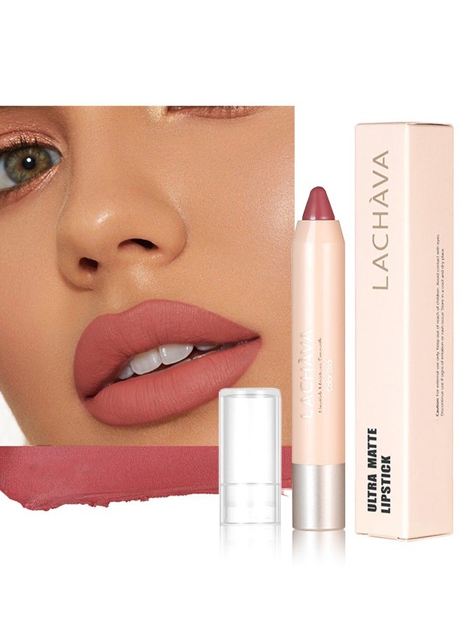 لاتشافا أحمر شفاه غير لامع للغاية ، أحمر شفاه سائل طويل الأمد ، قلم رصاص شفاه غير لامع مقاوم للماء ، خط شفاه غير لاصق ، قلم شفاه ، مكياج # 01 - Image 1