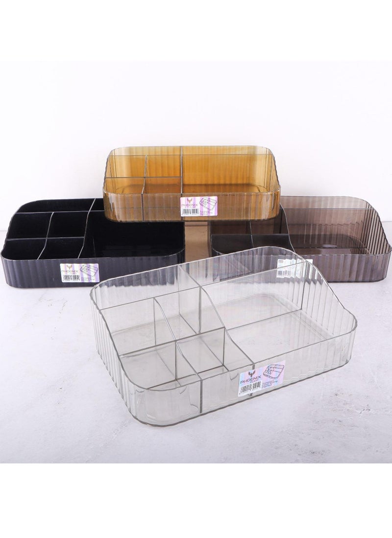 Phoenix - Acrylic Makeup Organizer , Bathroom Vanity Organizers and Storage, Ideal for Desk and Dresser Countertops, Great for Cosmetics, skincare, Lipsticks - Image 1