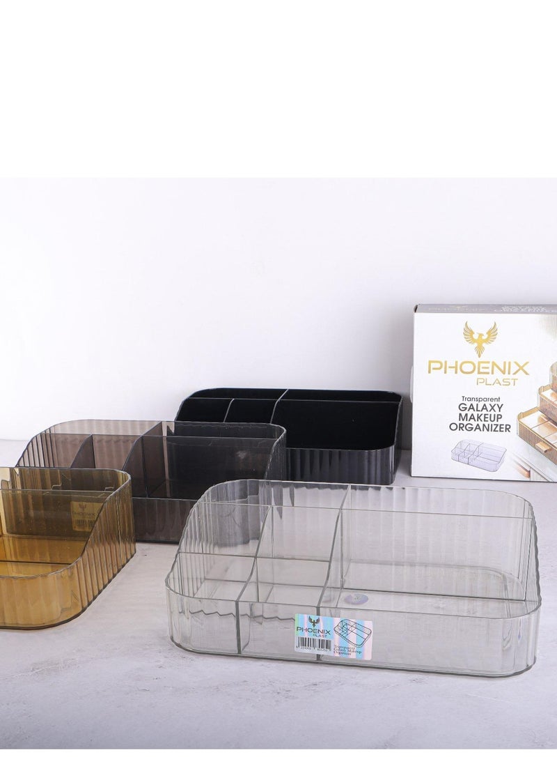 Phoenix - Acrylic Makeup Organizer , Bathroom Vanity Organizers and Storage, Ideal for Desk and Dresser Countertops, Great for Cosmetics, skincare, Lipsticks - Image 1