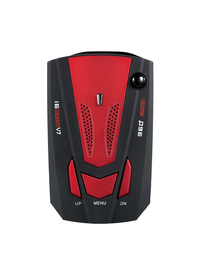 Generic - Car Vehicle Radar Detector Speed Control Detector  V7 Speed Voice Alert Warning Device Red   Russia / English - Image 1
