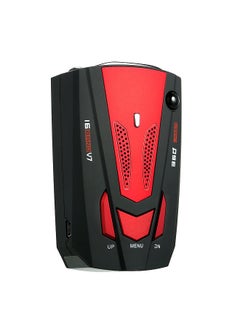 Car Vehicle Radar Detector Speed Control Detector  V7 Speed Voice Alert Warning Device Red   Russia / English