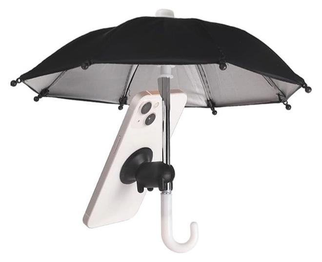 شيبشيب مظلة هاتف للحماية من الشمس، حامل قابل للتعديل عالمي بتصميم لطيف مع كوب شفط على شكل خنزير، واقي شمس للهاتف المحمول مضاد للانعكاس والوهج للاستخدام الخارجي. - Image 1