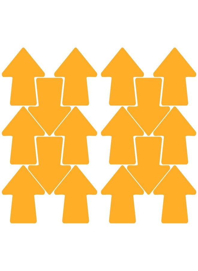 LiteMark 4 Inch Golden Yellow Round Arrow Floor Decal Stickers, Removable Matte Finish Waterproof Vinyl Arrow Sign Decals for Traffic Flow, Retail Stores & Directional Signage 16 Packs - Image 3