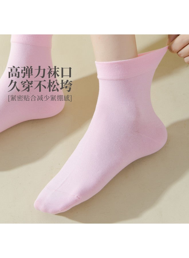 Fenton 5-pack Mid-calf Anti-bacterial & Odor-control Socks For Spring/autumn - Image 4
