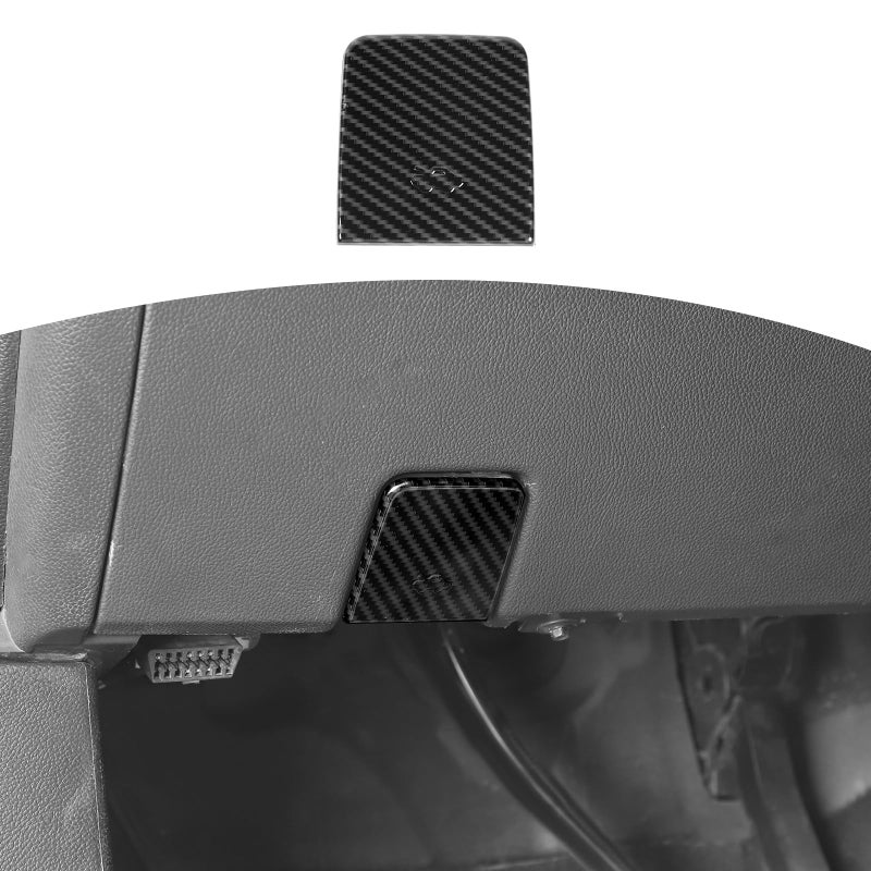 JOSHELA for Silverado Hood Release Switch Trim Cover for Chevy SilveradoGMC Sierra 20142018 for Chevy ColoradoGMC Canyon 20142022 Black Carbon Fiber Interior Accessories 1pcs - Image 3