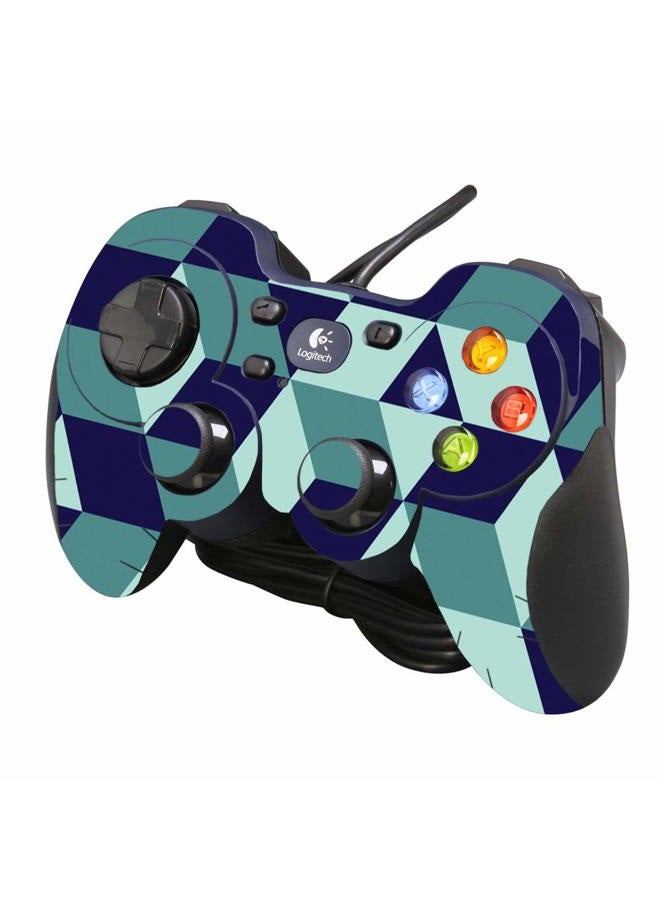 MIGHTY SKINS Compatible With Logitech Gamepad F310 - Geo Tile | Protective, Durable, and Unique Vinyl Decal wrap cover | Easy To Apply, Remove, and Change Styles | Made in the USA - Image 1