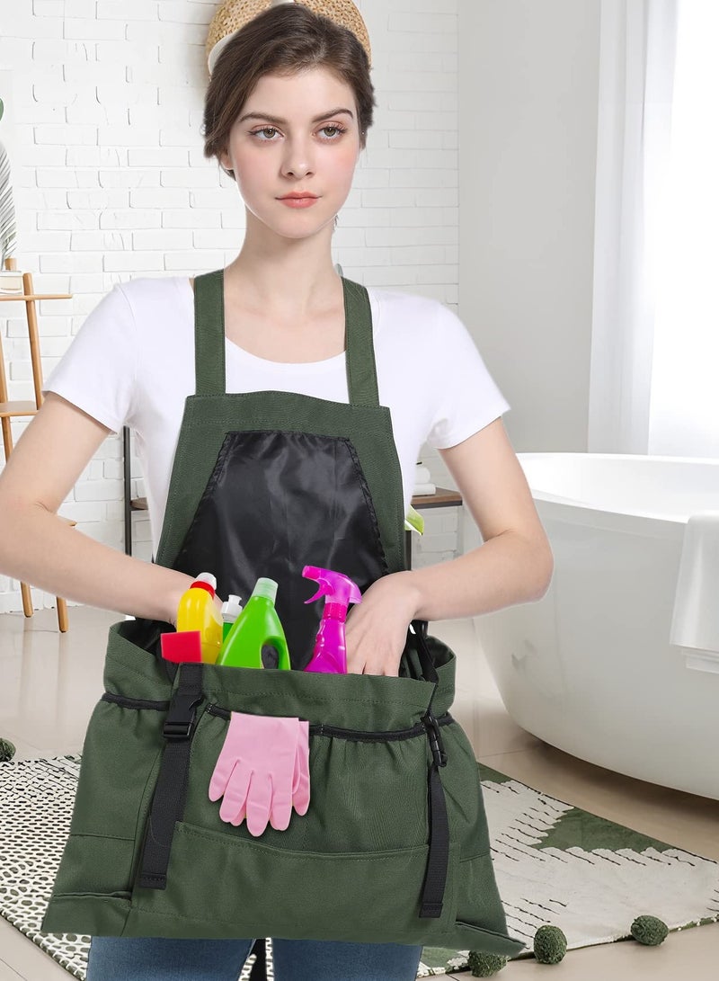 SOLARAE مئزر حديقة مقاوم للماء مع جيوب للنساء والرجال، حقيبة حصاد حديقة مع جيوب سريعة الإطلاق لحديقة مريحة - Image 4