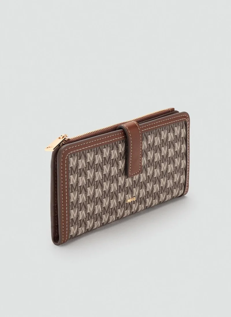 MANGO Canvas wallet with logo