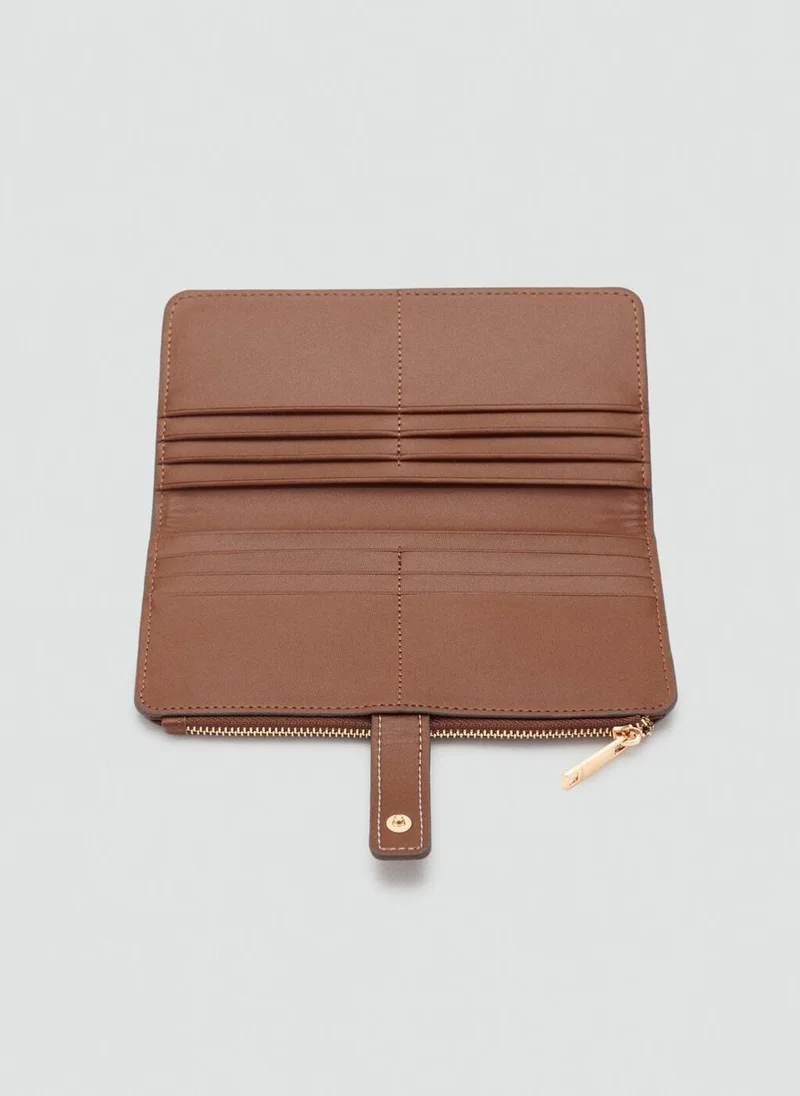 MANGO Canvas wallet with logo