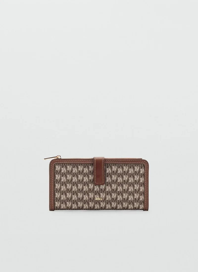 MANGO Canvas wallet with logo