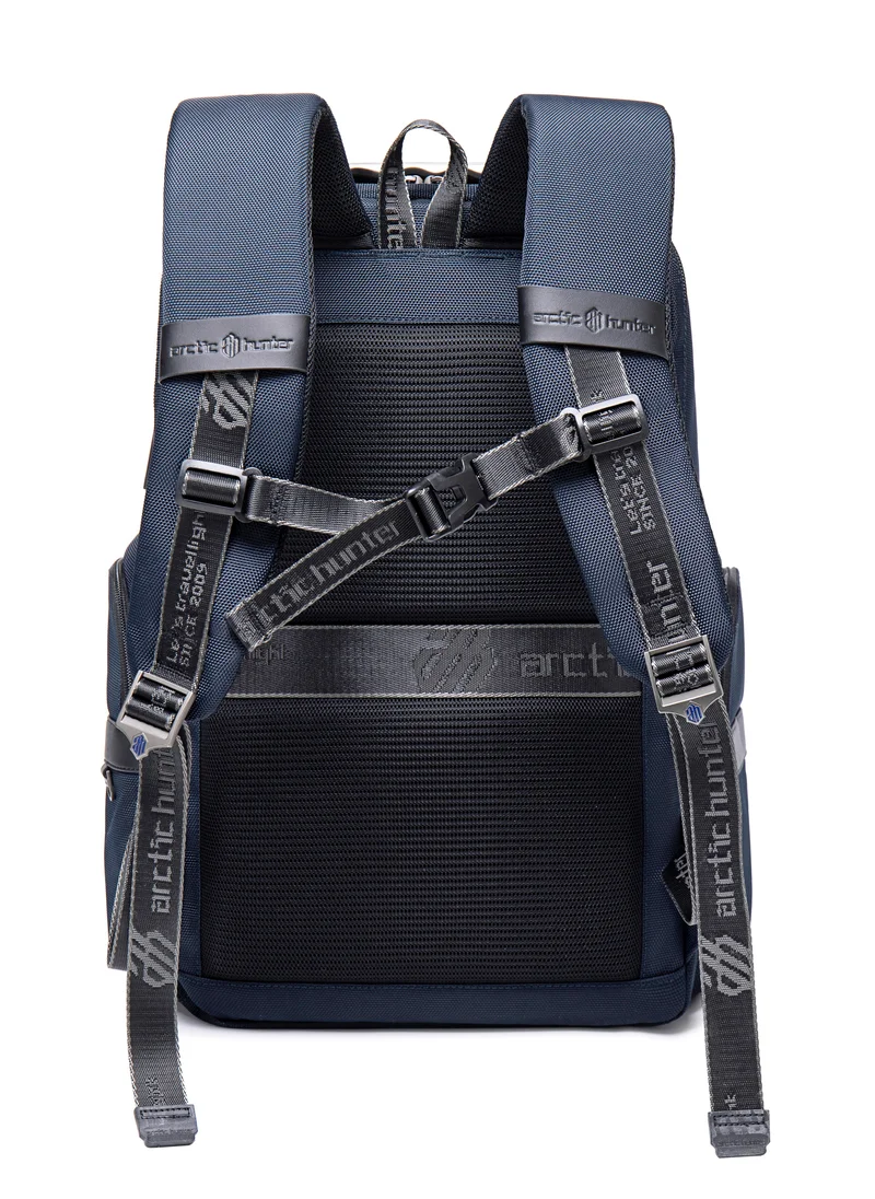 ARCTIC HUNTER Premium Laptop Shoulder Backpack TSA Friendly Opening Water/Scratch Resistant Daypack with Built in USB/Earphone Port for Men and Women B00449 Blue