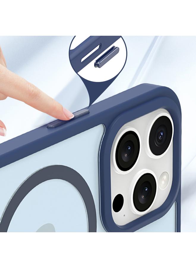 S-TOP Case For iPhone 13 Pro Metal Button Skin Feel Matte MagSafe Shockproof Phone Case - Image 3