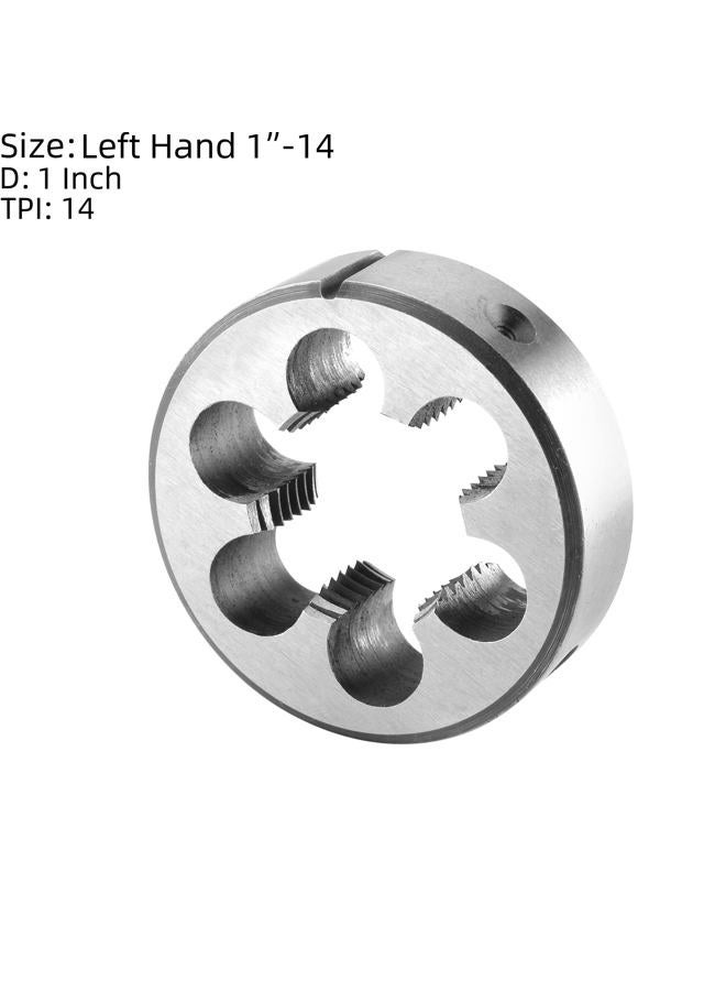Burkit 1"-14 UNF Tap and Die Set Left Hand, 1" x 14 UNF Machine Thread Tap and Round Die - Image 3