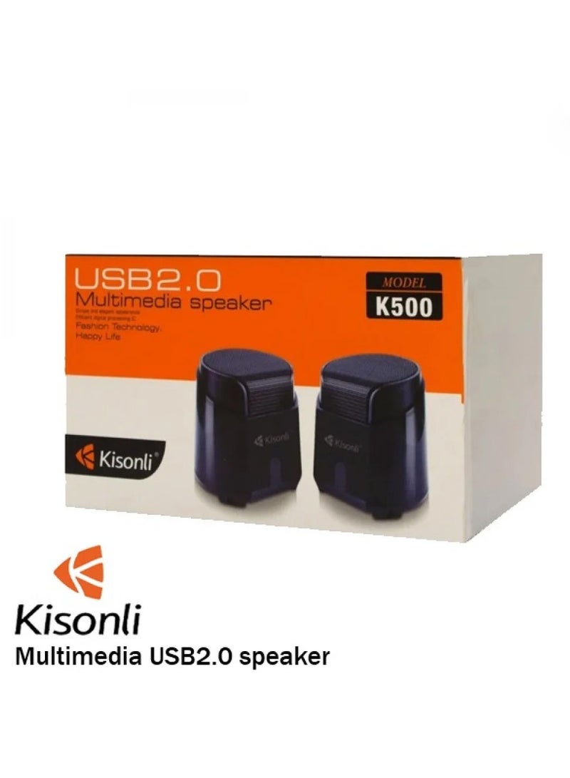 Kisonli Mini Speaker with USB Input For Computer K500 - Image 2