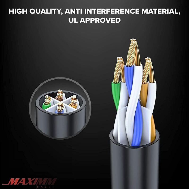 MutecPower 100m CAT6 Outdoor waterproof Direct Burial Ethernet Network Cable - UTP - CCA - 550 Mhz - Black 100 meter with Crimping tool RJ45 connectors and Cable Ties - Image 3