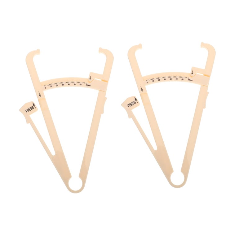 Dual Skinfold Caliper Set Accurate Body Fat Measurement Device for Fitness - Image 2