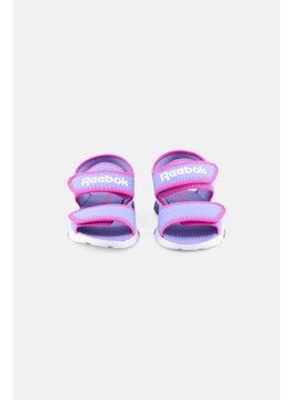 Reebok Kids Girl Wave Glider III Velcro Closure Outdoor Sandals, Lavender  - Image 4