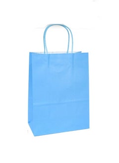 بريما طقم أكياس هدايا ورقية أزرق فاتح مكون من 12 قطعة 10x19x25 سم 